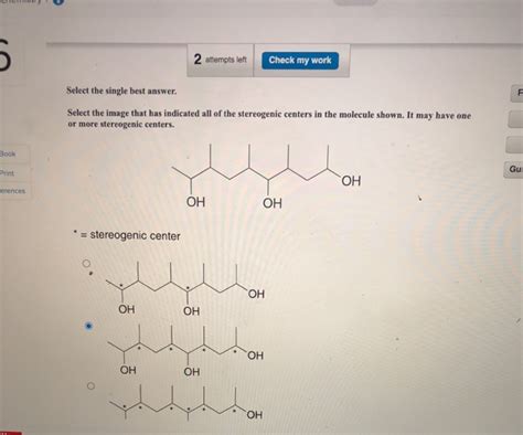 Solved 2 Attempts Left Check My Work Select The Single Best Chegg