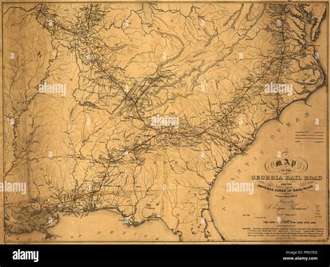 A map of the Georgia Rail Road and the several lines of railroad ...