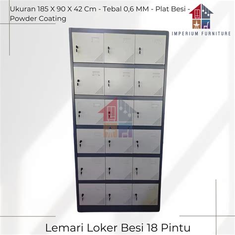 Jual Loker Besi 18 Pintu Loker Besi Loker Sekolah Loker Karyawan