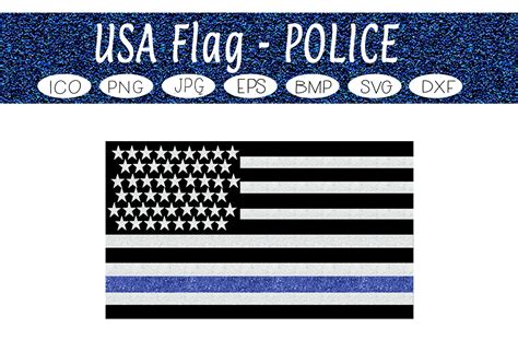 USA Police Flag (Graphic) by CapeAirForce · Creative Fabrica