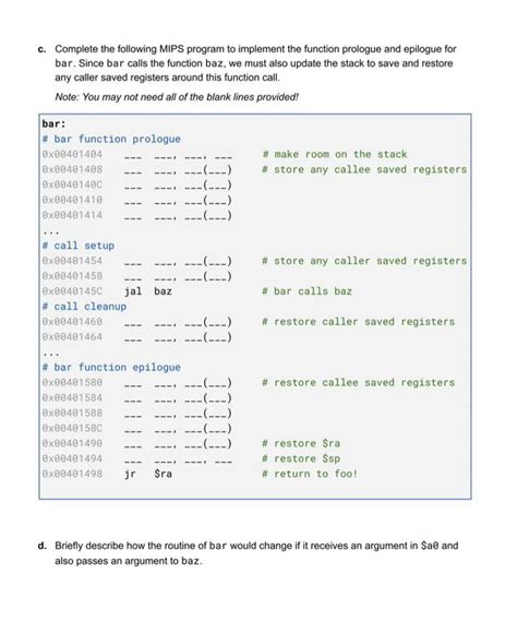 Solved 5 Consider The MIPS Assembly Program Below Where Chegg