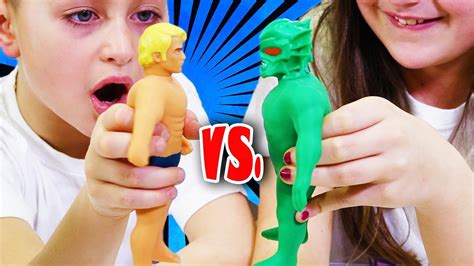 Mini Stretch Armstrong Vs Mini Stretch Monster Youtube