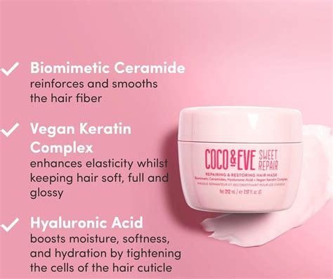 Coco And Eve Sweet Repair Repairing And Restoring Hair Mask 212ml Buy