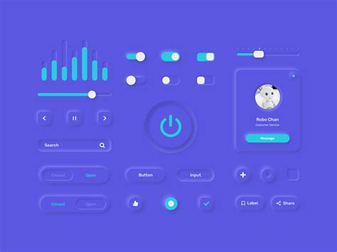 FREE Neumorphism UI Kit By Kevin Al Rizal On Dribbble