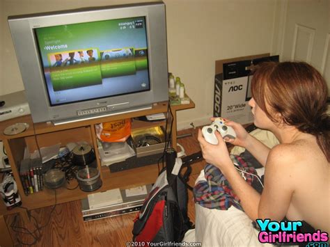 Red Head Babe Gets Caught Playing Xbox Naked On Film Porn Pictures Xxx