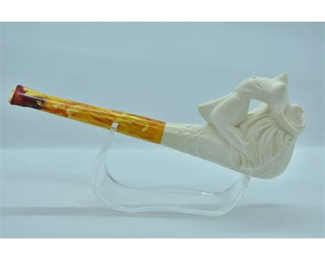 Naked Lady Pipe Horn Pipe Big Boobs Pipe Meerschaum Pipe Straight Stem Pipe Handmade Pipe