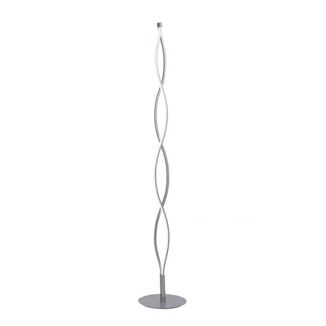 Mantra Lighting Sahara Modern LED Dimmable Floor Lamp In Silver And