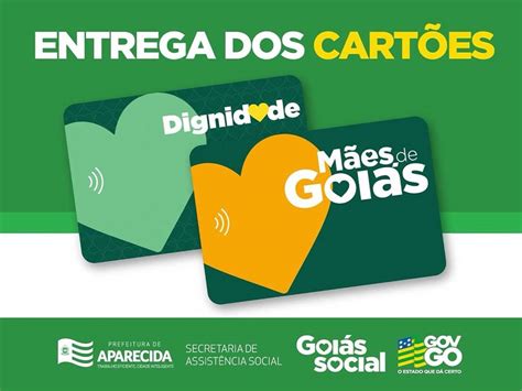 Aparecida GO entrega cartões dos programas Mães de Goiás e Dignidade