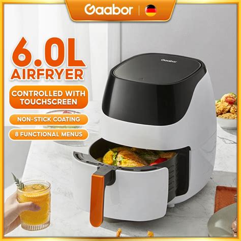 Gaabor Air Fryer L Nonstick Touch Screen With Functional Menus And