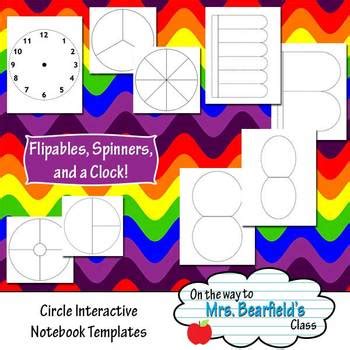 Interactive Notebook Templates Round Styles By Kristybear Designs