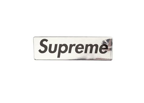 Buy Supreme Plastic Box logo Sticker FW17 Silver Online in Australia ...