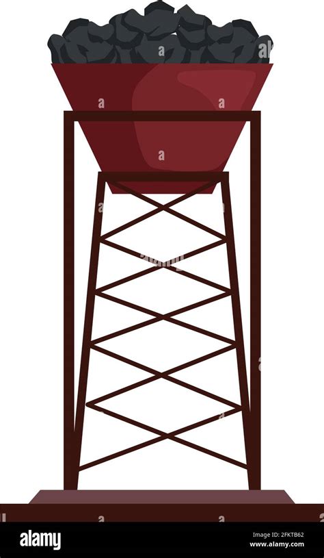 Coal Mine Tower Stock Vector Image Art Alamy