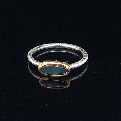 Boulder Opal Ring Sterling Silber Gr Nr Wonderland Opale