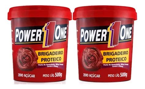 Combo Pasta De Amendoim Brigadeiro Proteico Power One Parcelamento