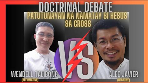 Doctrinal Debate Namatay Nga Ba Si Jesus Sa Cross Bro Wendell Rcc Vs Bro Alee Islam