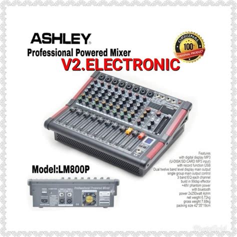 Jual Power Mixer Ashley Lm P Profesional Power Amplifier Channel Di