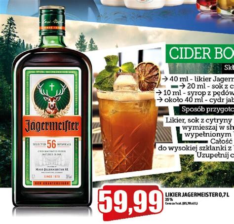 Promocja Jagermeister Likier 0 7l 35 W Topaz