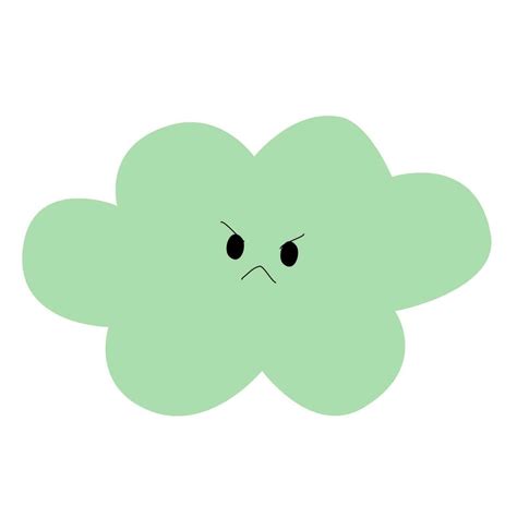 cartoon cloud with a sad face 27568312 Vector Art at Vecteezy