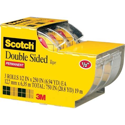 Knowledge Tree 3m Scotch Double Sided Tape 20 83 Ft Length X 0 50