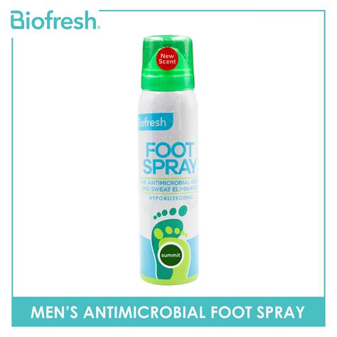 Biofresh Mens Antimicrobial Summit Foot Spray 1 Piece Fmfs17