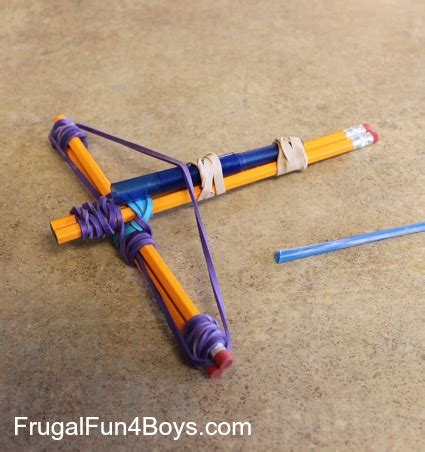 How to Build a Pencil Crossbow - Frugal Fun For Boys and Girls