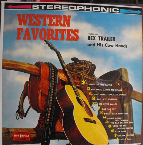 Rex Trailer And His Cow Hands Western Favorites Vintage Record Album