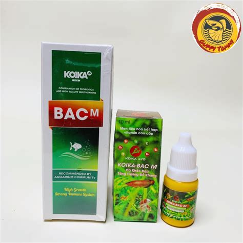 Men tiêu hoá KOIKA BAC M 10ml 30ml kết hợp Vitamin dành cho cá cảnh