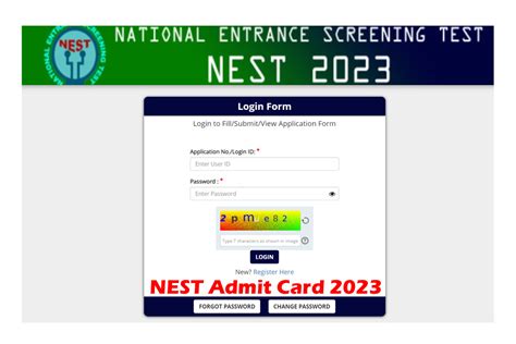 Nest 2023 Admit Card Issued Link At Psychographic Society