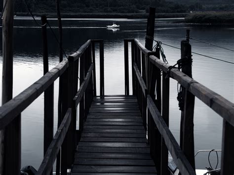 Fondos de pantalla agua reflexión cielo madera muelle pretil Bw