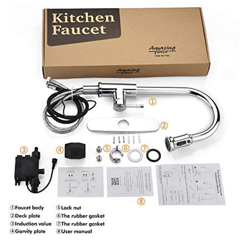 Amazing Force Touchless Kitchen Faucet With 3 Modes Pull Down Sprayer Single Handle Automatic