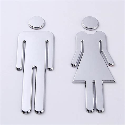 Wc Signs Of Male And Female Symbols Toilet Stickers Cm Toilet Signs