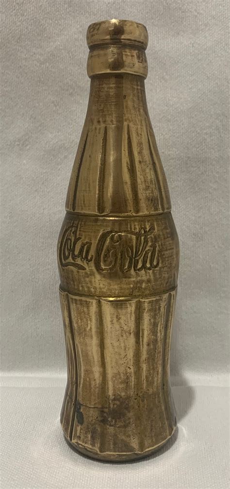 Vintage Collectible Solid Brass Coca Cola Bottle Registered Stamp Etsy