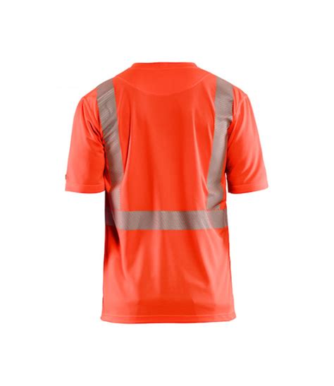 T shirt anti UV Haute Visibilité Rouge fluo Blaklader