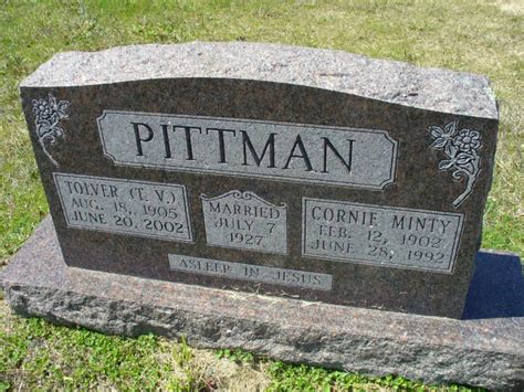 Cornie Minty Pittman Pittman Find A Grave Memorial