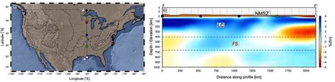 Cross Section Through The New Madrid Seismic Zone Panel A Is The