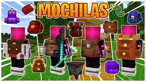 MEJORES 6 ADDONS De MOCHILAS Para MINECRAFT PE 1 20 BEDROCK Mods