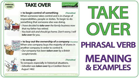 Take Over Phrasal Verb Meaning Examples In English Youtube