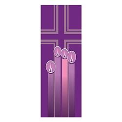 Advent Candles Banner | Church Candles