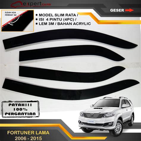 Jual TALANG AIR FORTUNER LAMA 2006 2015 MODEL SLIM RATA FLAT LEM 3M