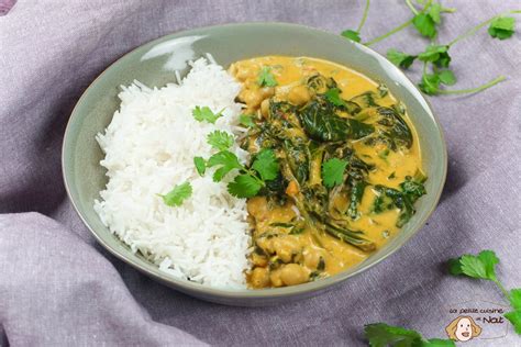 Curry D Pinards Et Pois Chiches Recette Rapide