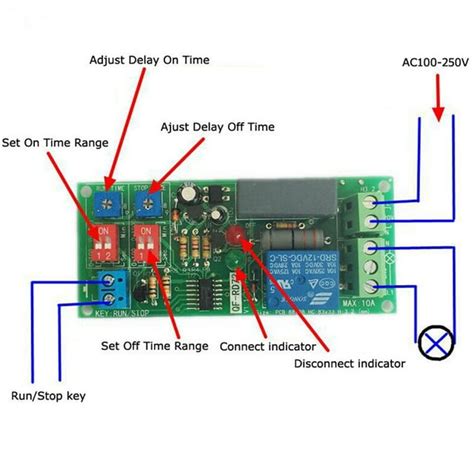 Ac110v 120v 220v Timer Infinite Cycle Delay Turn Onoff Time Relay