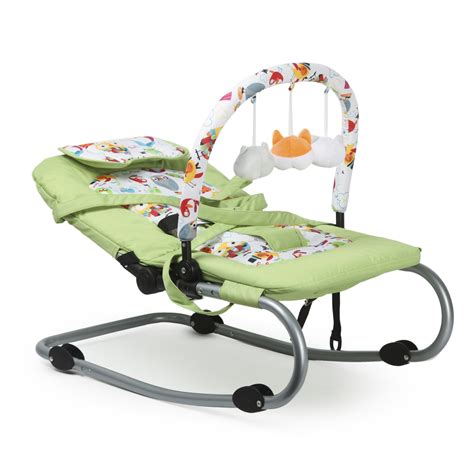 Шезлонг Babyton Sweety Green укачивание механический музыкальный блок ...
