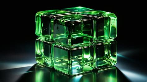 Premium AI Image | green cube
