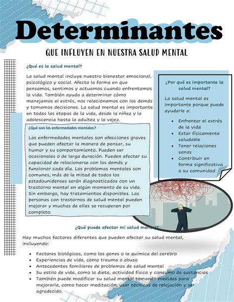 Determinantes De La Salud Mental Qu Es La Salud Mental La Salud