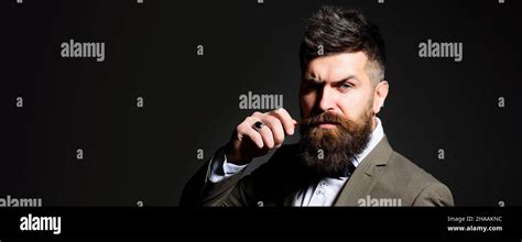 Beard Man With Classic Long Beard Amd Mustaches Bearded Gay Barber Barbershop Mustache