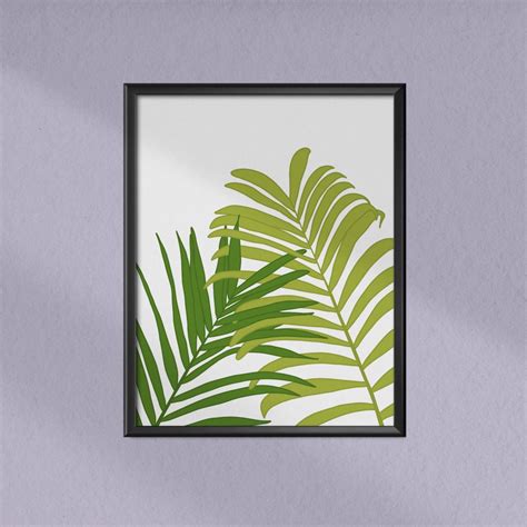 Palm Leaf Art Print Botanical Poster