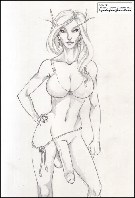 Shemale Blood Elf Mistress Pencils By Vp Hentai Foundry