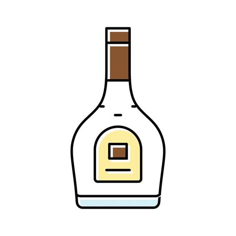 brandy glass bottle color icon vector illustration 21142640 Vector Art ...