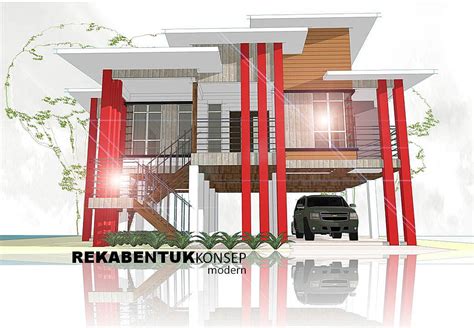 Cerita Si Pembuat Pondok: Design Only - Rumah Kayu Modern