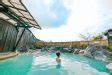 Myoban Yunosato Soak In Silky Blue Hot Springs Among Traditional Japanese Huts Enjoy Onsen